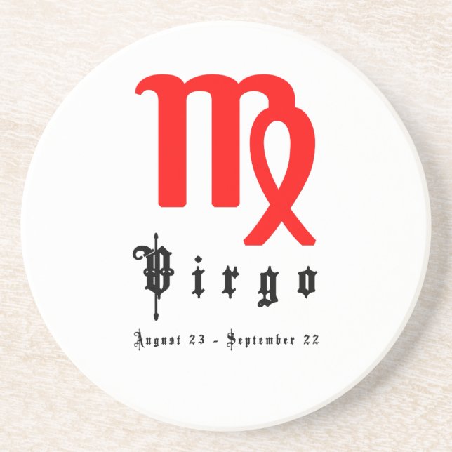 Virgo, August 23 - September 22 Coaster (Front)
