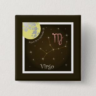 Virgo August 23 to September 23 15 Cm Square Badge