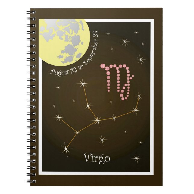Virgo August 23 to September 23 Notizheft Spiral Notebook (Front)