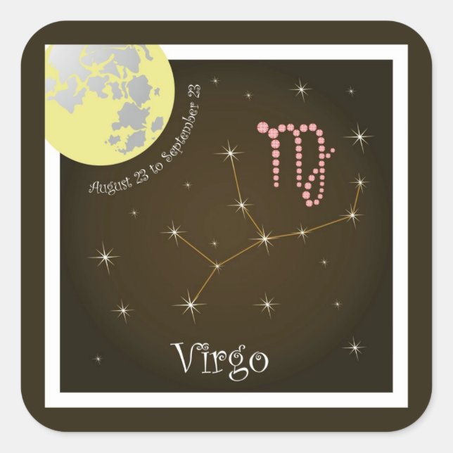 Virgo August 23 to September 23 sticker (Front)