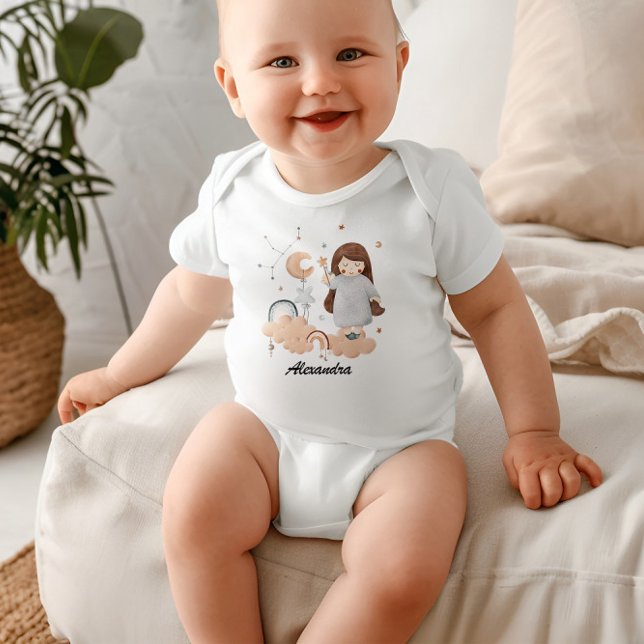 Virgo Baby: Virgo's Pure Celestial Personalised Baby Bodysuit (Creator Uploaded)