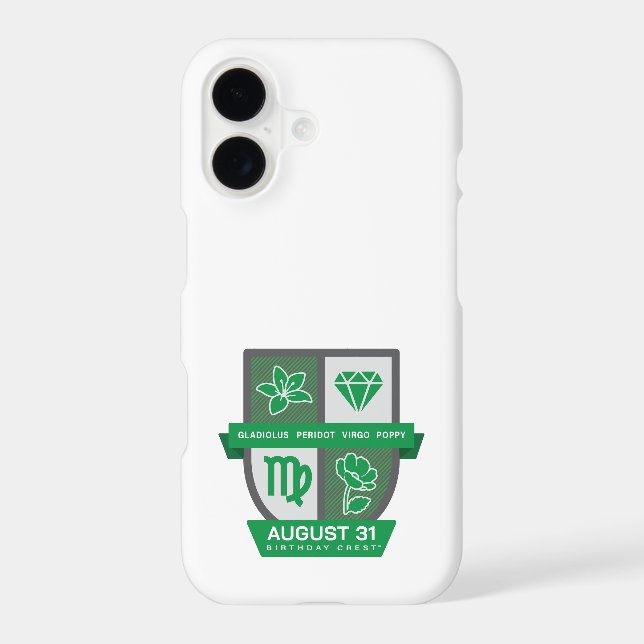 Virgo Birthday Crest™ for August 23-31 (Back)