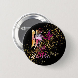 Virgo - Birthday Sign 6 Cm Round Badge