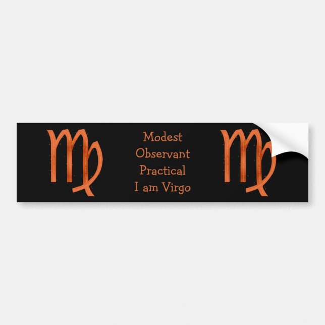 Virgo Bumper Sticker (Front)