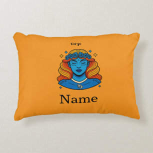 Virgo Celestial Goddess - Aesthetic Zodiac Art Decorative Cushion