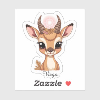 Virgo Celestial Zodiac Sticker - Aesthetic Decor