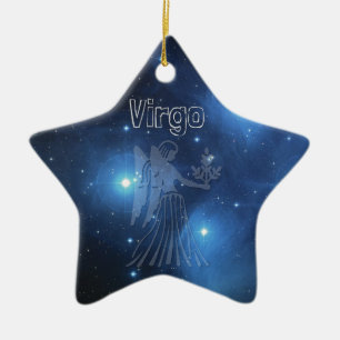 Virgo Ceramic Tree Decoration