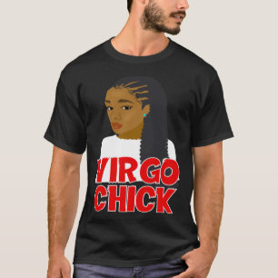 Virgo Chick African American Girl With Braids Zodi T-Shirt