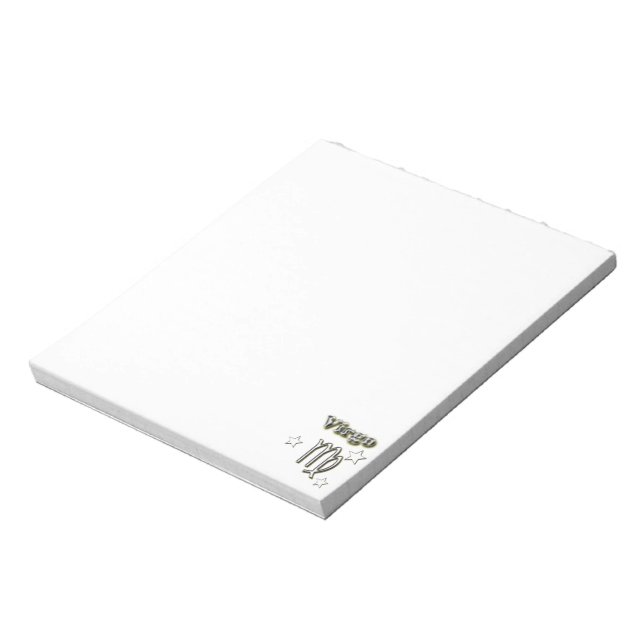 Virgo chrome symbol notepad (Rotated)