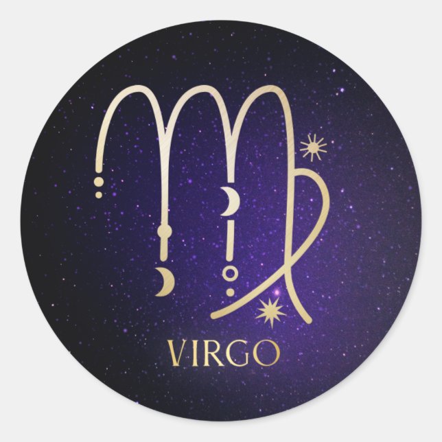 Virgo Classic Round Sticker (Front)