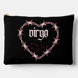 Virgo Constellation Gothic Dark Edgy Birthday Accessory Pouch