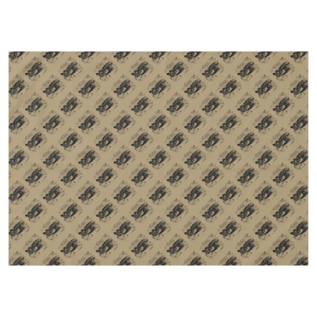 Virgo Constellation Hevelius 1690 Aug23 - Sept22 Tablecloth (Front (Horizontal))