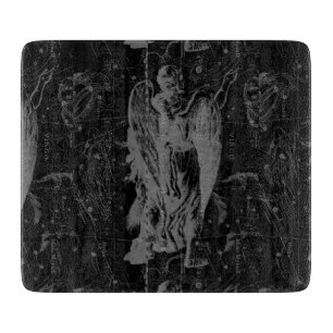 Virgo Constellation Hevelius 1690 on Black Cutting Board