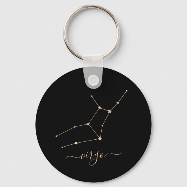 Virgo Constellation Key Ring (Front)