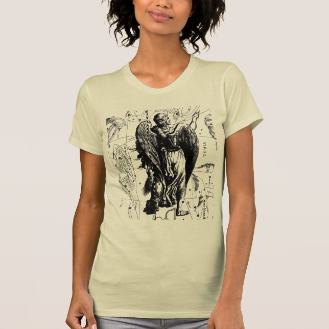 Virgo Constellation Map Hevelius 1690 Fashion T-Shirt (Front)