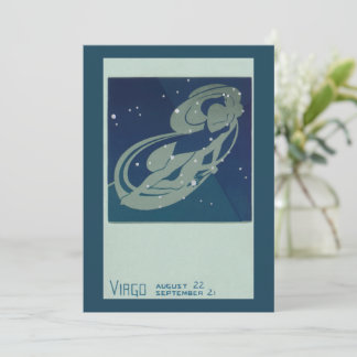 Virgo Constellation Vintage Zodiac Astrology