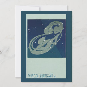 Virgo Constellation Vintage Zodiac Astrology