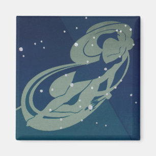 Virgo Constellation Vintage Zodiac Astrology Magnet