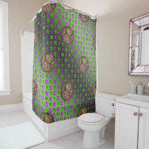 Virgo & Earth Boar Shower Curtain