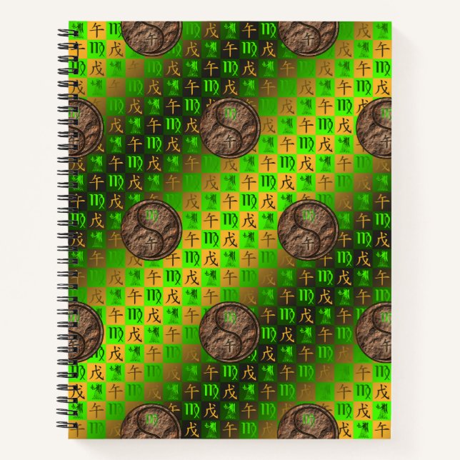 Virgo & Earth Horse Notebook (Front)