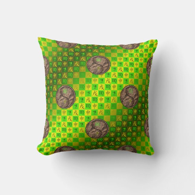 Virgo & Earth Monkey Cushion (Front)