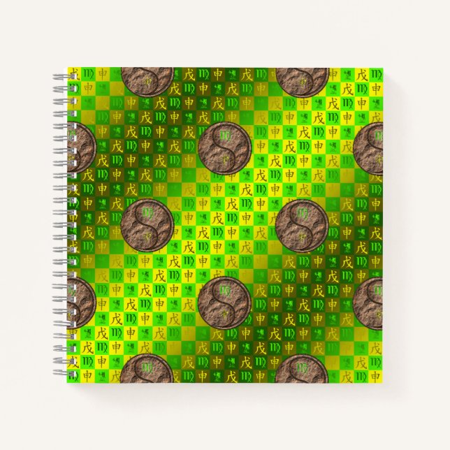 Virgo & Earth Monkey Notebook (Front)