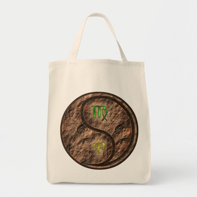 Virgo & Earth Monkey Tote Bag (Front)