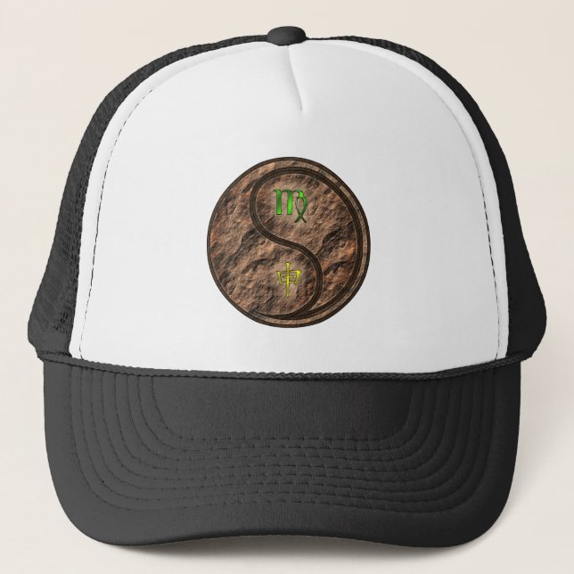 Virgo & Earth Monkey Trucker Hat (Front)