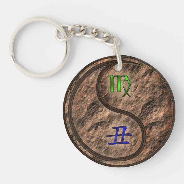 Virgo & Earth Ox Key Ring (Front)