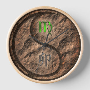 Virgo & Earth Rabbit Clock