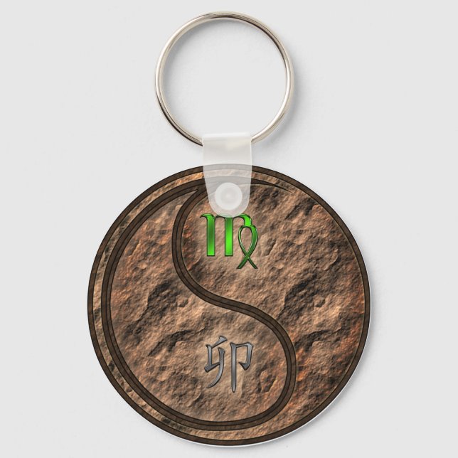 Virgo & Earth Rabbit Key Ring (Front)