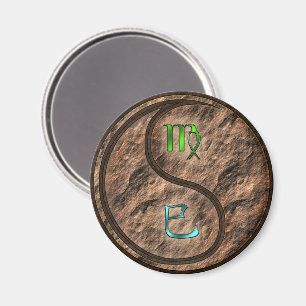 Virgo & Earth Snake Magnet