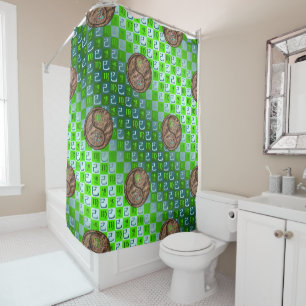 Virgo & Earth Snake Shower Curtain