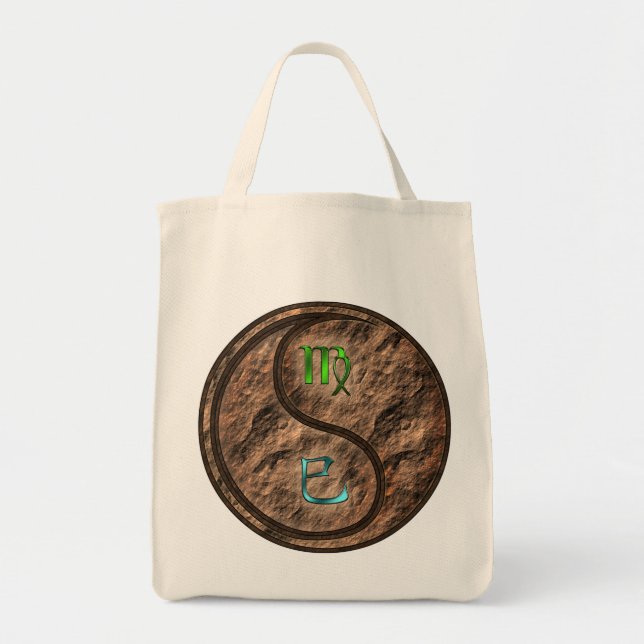 Virgo & Earth Snake Tote Bag (Front)