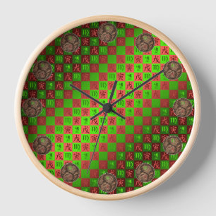 Virgo & Earth Tiger Clock