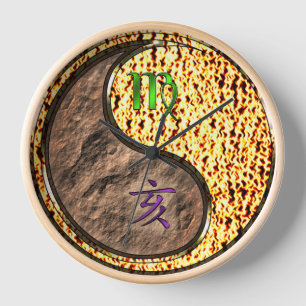Virgo & Fire Boar Clock