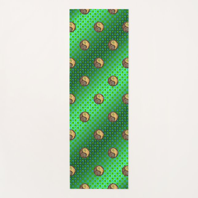 Virgo & Fire Dog Yoga Mat (Front)