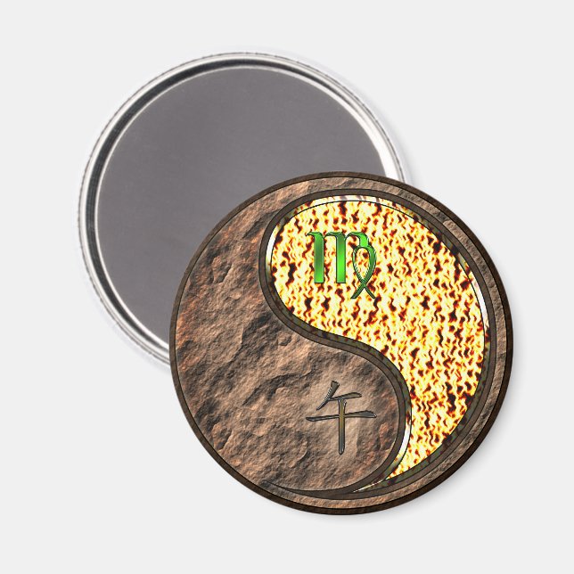 Virgo & Fire Horse Magnet (Front/Back)