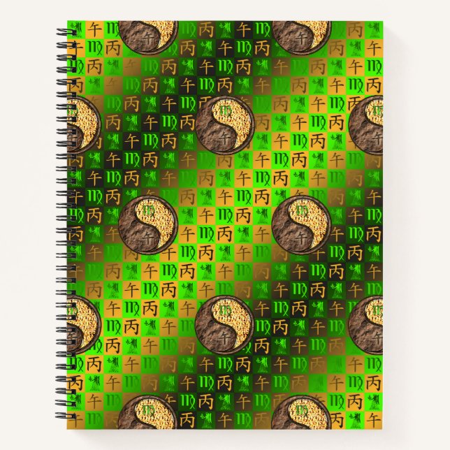 Virgo & Fire Horse Notebook (Front)