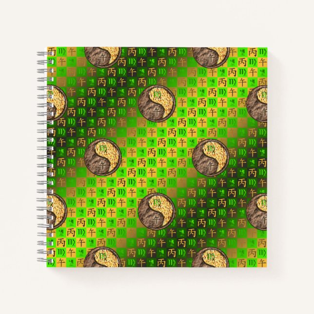 Virgo & Fire Horse Notebook (Front)