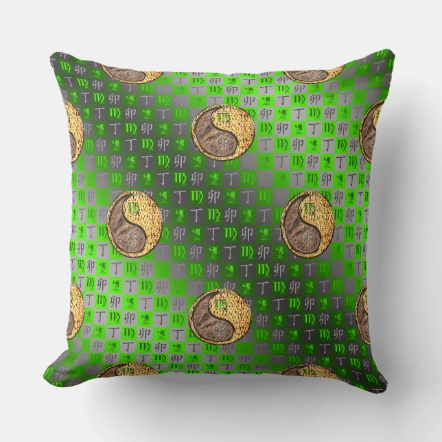 Virgo & Fire Rabbit Cushion (Front)