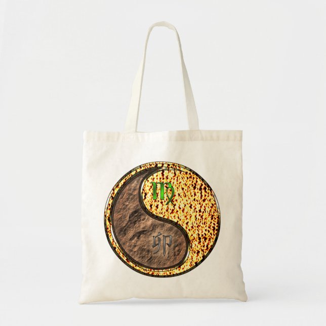Virgo & Fire Rabbit Tote Bag (Front)