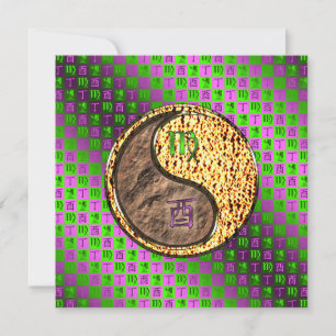 Virgo & Fire Rooster Card