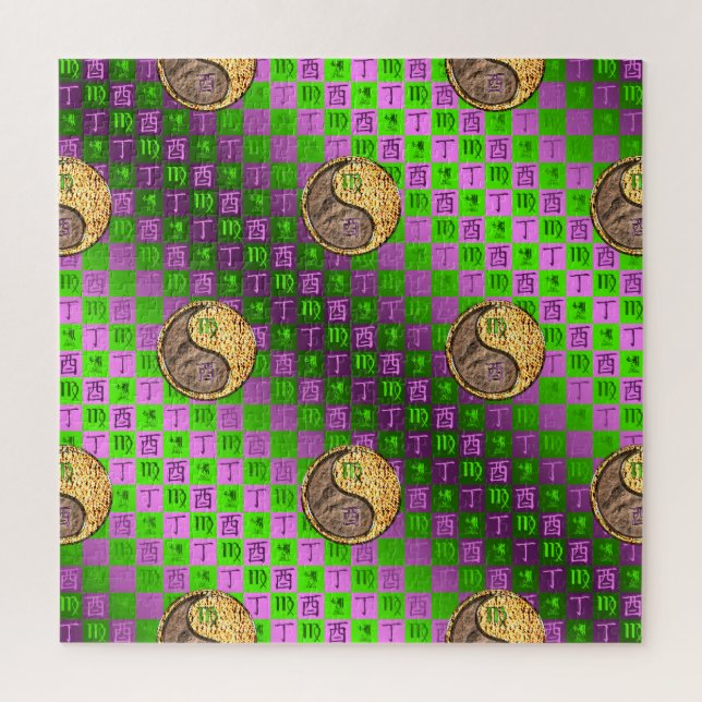 Virgo & Fire Rooster Jigsaw Puzzle (Vertical)