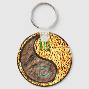Virgo & Fire Snake Key Ring