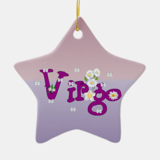 Virgo Flowers Ceramic Tree Decoration