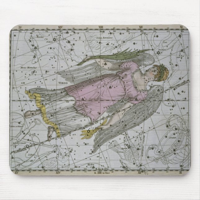 Virgo, from 'A Celestial Atlas', pub. in 1822 (col Mouse Pad (Front)