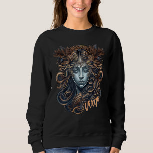 Virgo Girl Greek Goddess Astrology Sign Zodiac Sym Sweatshirt