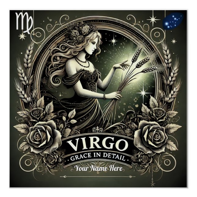 Virgo “Grace in Detail” Glossy Poster (Front)