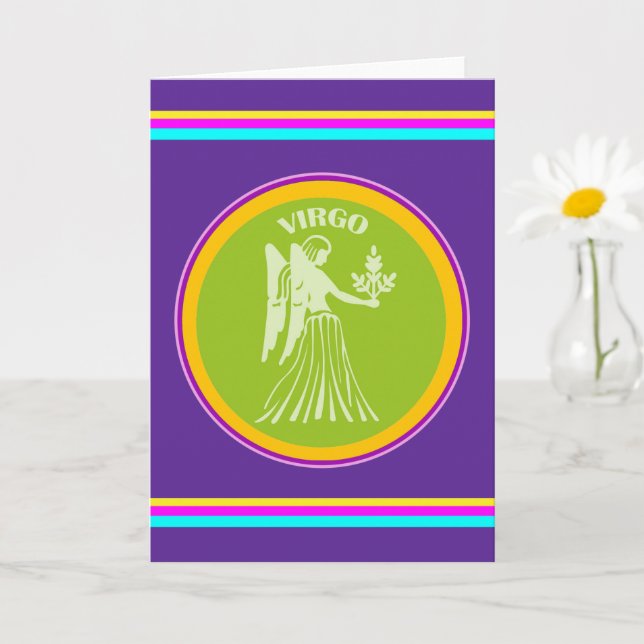 Virgo Greeting Card (Small Plant)